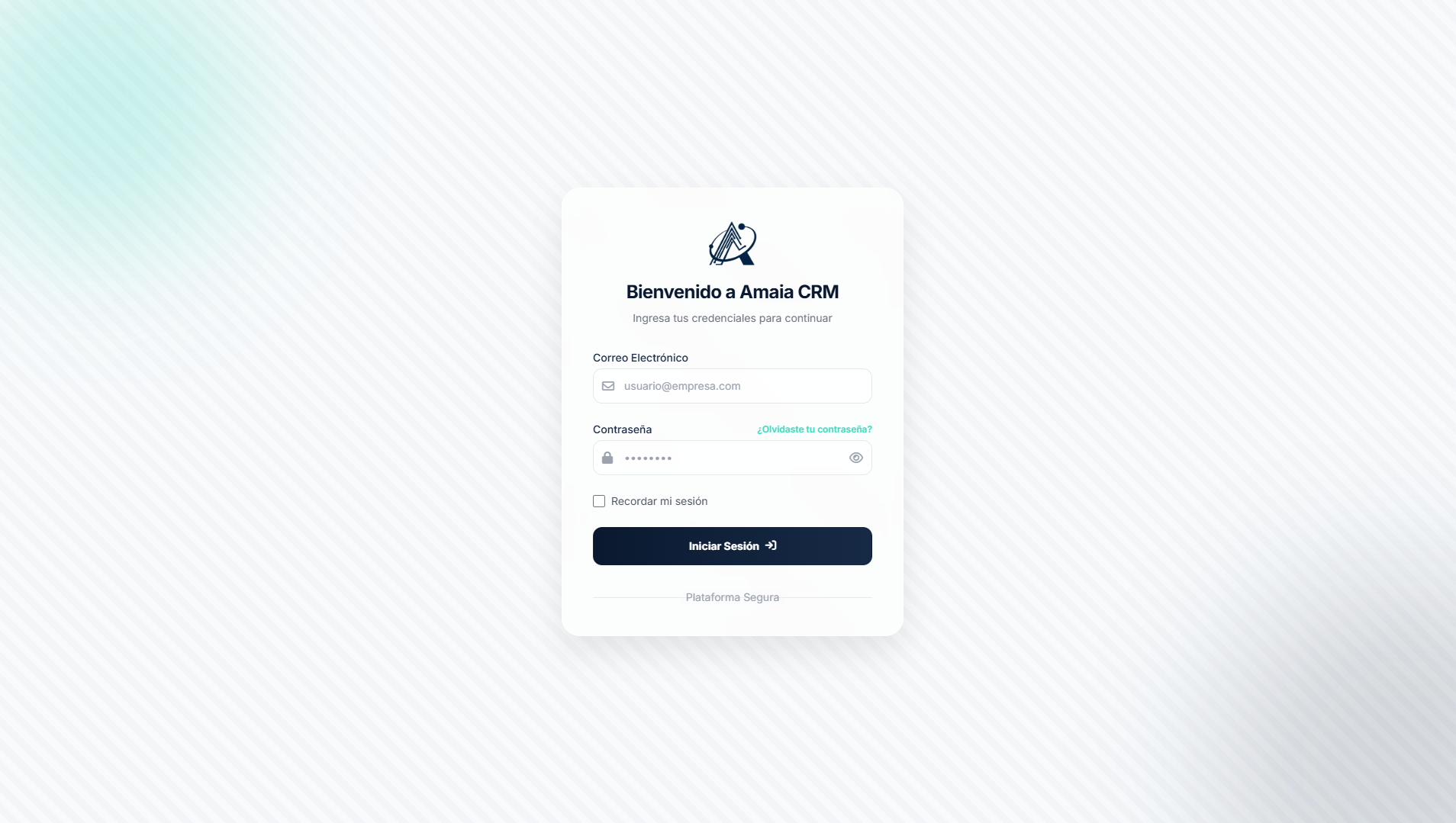 Login Amaia CRM